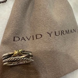 David Yurman Crossover Ring Two Toned